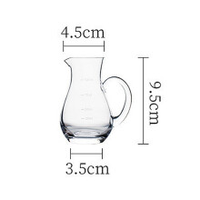 (100 ml, 1 unidad) Dispensador de vino de 100 ml/150 ml, decantador de vidrio, jarra medidora clásic
