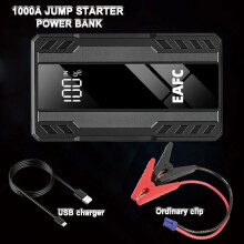 Arrancador de emergencia multifunción para coche, 1000 A de pico, 6400 mAh, arrancador de 1000 A, co