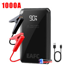 Dispositivo de arranque para coche, arrancador de batería, 1000 A, clip estándar