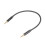 Câble d'extension audio TRRS 2,5 mm avec renfort en nylon et 1