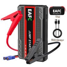 Arrancador de coche mini EAFC de 12 V, negro con caja.