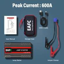 Arrancador de coche portátil Power Bank 600A, 600A con caja