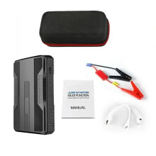 Arrancador de coche de 99800 mAh y 20000 mAh, 3000 A, color negro, modelo R23, con bolsa.