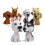 Hars bobblehead hondenornament, kaki, klein, 1 stuk 6