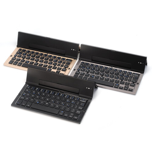 Clavier Bluetooth pliable en aluminium – Appairage avec 2 appareils 2