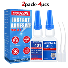 (X401L495-20g-2box)502 NUEVO PEGAMENTO SUPERIOR401 Adhesivo instantáneo 495 Adhesivo de cianoacrilat
