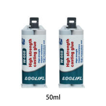 (L-w668-50ML-2PC) Pegamento para reparación de metales, 1.76 oz Adhesivo epoxi impermeable para fund