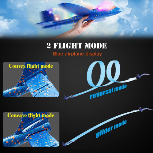 Αεροπλάνα με αφρό 4LED, 44cm 1