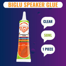 (TRANSPARENTE 50ML 1 UNIDAD) 15/50ML Pegamento para reparación de altavoces BIGLU Negro / Transparen