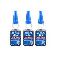 (480-20ml-3pc)480 pegamento de caucho negro súper fuerte adhesivo durante 10 segundos, utilizado par