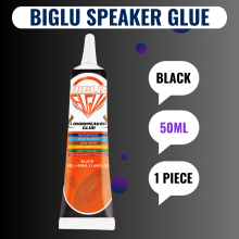 (NEGRO 50ML 1 UNIDAD) 15/50ML Pegamento para reparación de altavoces BIGLU Negro / Transparente Tapa
