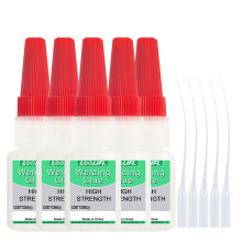 (lseyoux-20ml-5pc) Pegamento instantáneo súper fuerte y transparente, utilizado para plástico, metal