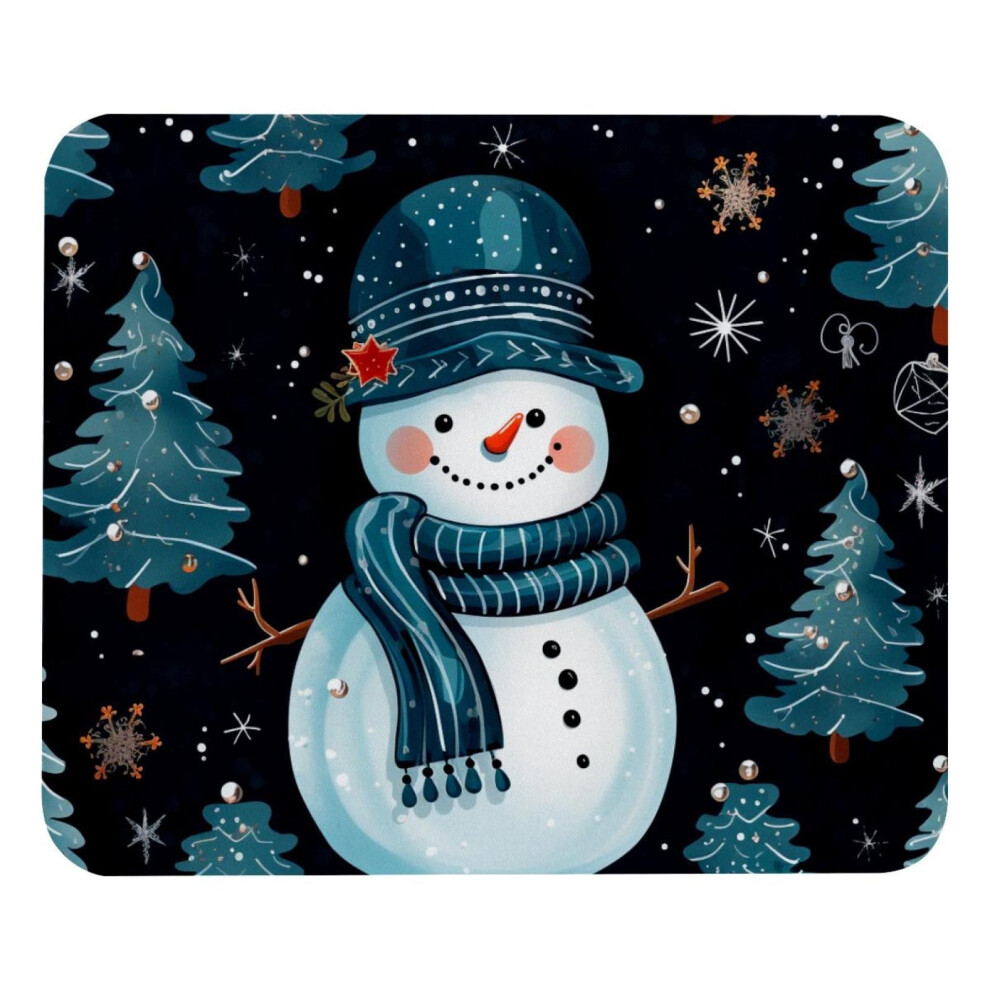Snowman Mouse Pad 21 X 25 Cm Non-Slip Fabric 9104899505576