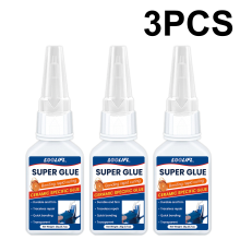 (Tc-C-20Ml-3Pc)Loolifl, pegamento instantáneo, ácido cianoacrílico, apto para cerámica, vidrio, manu