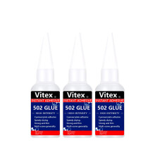 (Vitex502-20g-3pcs) Vitex 1-5pcs 502 20ml Adhesivo fuerte de cianoacrilato Adhesivo de secado rápido