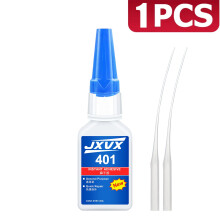 (1 unidad) JXVX 20 ml 401 Pegamento instantáneo fuerte Superpegamento universal Pegamento instantáne
