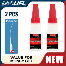 (KYX-20g-2pc)LOOLIFL 20/50g Pegamento súper resistente para soldadura, adhesivo universal de alta re