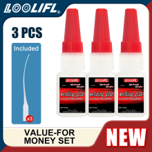 (KYX-20g-3pc)LOOLIFL 20/50g Pegamento súper resistente para soldadura, adhesivo universal de alta re