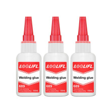 (689-50ml-3pc) Adhesivo fuerte, adhesivo instantáneo, adhesivo de secado rápido, adecuado para metal