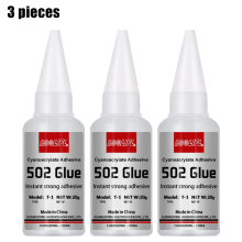 (L502-20ml-3pcs)502 NUEVO SUPERPEGAMENTO401 Adhesivo instantáneo 495 Adhesivo de cianoacrilato Adhes