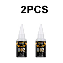 (Q-502-20g-2pcs) LOOLIFL 502 Pegamento instantáneo especial para estudiantes, material escolar, mini