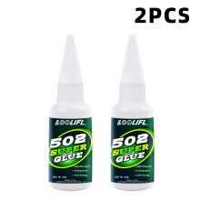 (2pc-F502-20G) LOOLIFL 502 Pegamento instantáneo especial para estudiantes, material escolar portáti