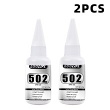 (T-502-20g-2pcs) LOOLIFL 502 Pegamento instantáneo especial para estudiantes, material escolar, mini