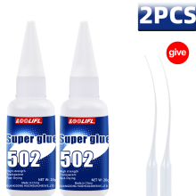 (M502-20G-2PCS) Gran venta: 7 unidades de pegamento instantáneo 502 de alta resistencia, adhesivo re