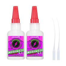 (ZSBSD-50g-2pcs) Pegamento instantáneo de aceite de 50 g, adhesivo fuerte de alta resistencia para s