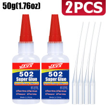 (50 g - 2 unidades) JXVX 502 Super Glue Adhesivo profesional extra fuerte para plásticos Reparación