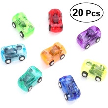 20er-Pack Mini-Rückziehautos aus Kunststoff für Kinder