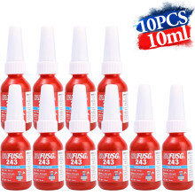 (10PCS)1-20 piezas Adhesivo azul para fijación de roscas, pegamento anaeróbico antiaflojamiento, sel