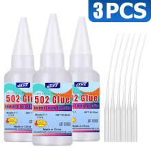 (20 g - 3 unidades) Pegamento súper fuerte 502 para metal, 20 g, para acero inoxidable y aluminio. S