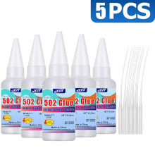 (20 g - 5 unidades) Pegamento súper fuerte 502 para metal, 20 g, para acero inoxidable y aluminio. S