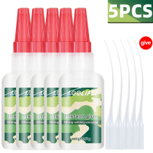 (YSJ-E-50g-5pcs) LOOLIFL Pegamento instantáneo de cianoacrilato para soldadura 50 ml Adhesivo univer