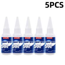 (M 502-20g-5pc)1-5 piezas 502 Adhesivo de fuerza instantánea, secado rápido, hidroacrilato, adhesivo