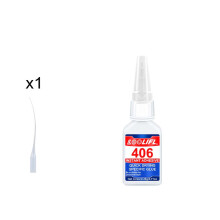(B406-20ML-1pcs)LOOLIFL 406 pegamento cerámico súper resistente, pegamento universal para reparacion