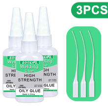 (A-YXJ-50ML-3PCS)LOOLIFL 50g Pegamento oleoso de alta resistencia para soldadura - Superpegamento un