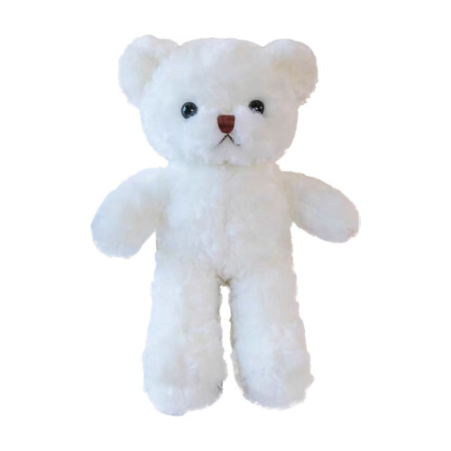 White Christmas Plush Bear Teddy Doll 11 inch 1