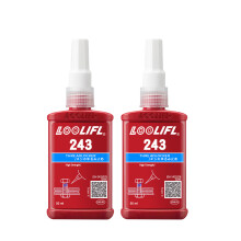 (L243-50ml-2pcs) Fijador de roscas 222 243 Juego de adhesivo anaeróbico de baja, media y alta resist