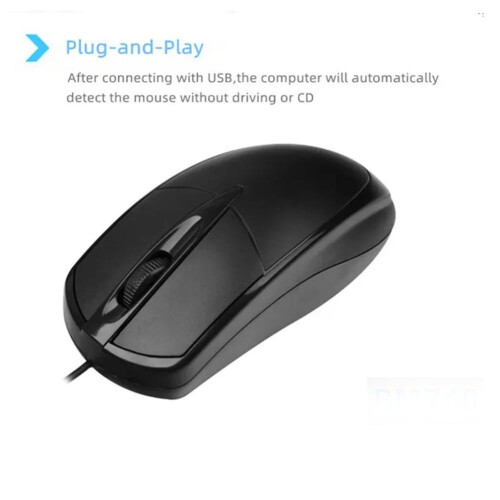 Ενσύρματο οπτικό ποντίκι USB Mini 1200DPI μαύρο 1