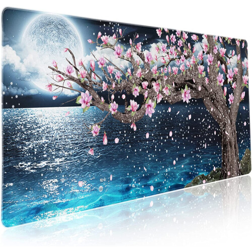 Japansk rosa blomstermusematte 90x40 cm