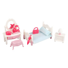 Set di mobili per casa delle bambole con mini cucina