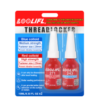 (243-271-10ml-1pc)LOOLIFL, pegamento para tornillos, adhesivo anaeróbico, a prueba de óxido, resiste
