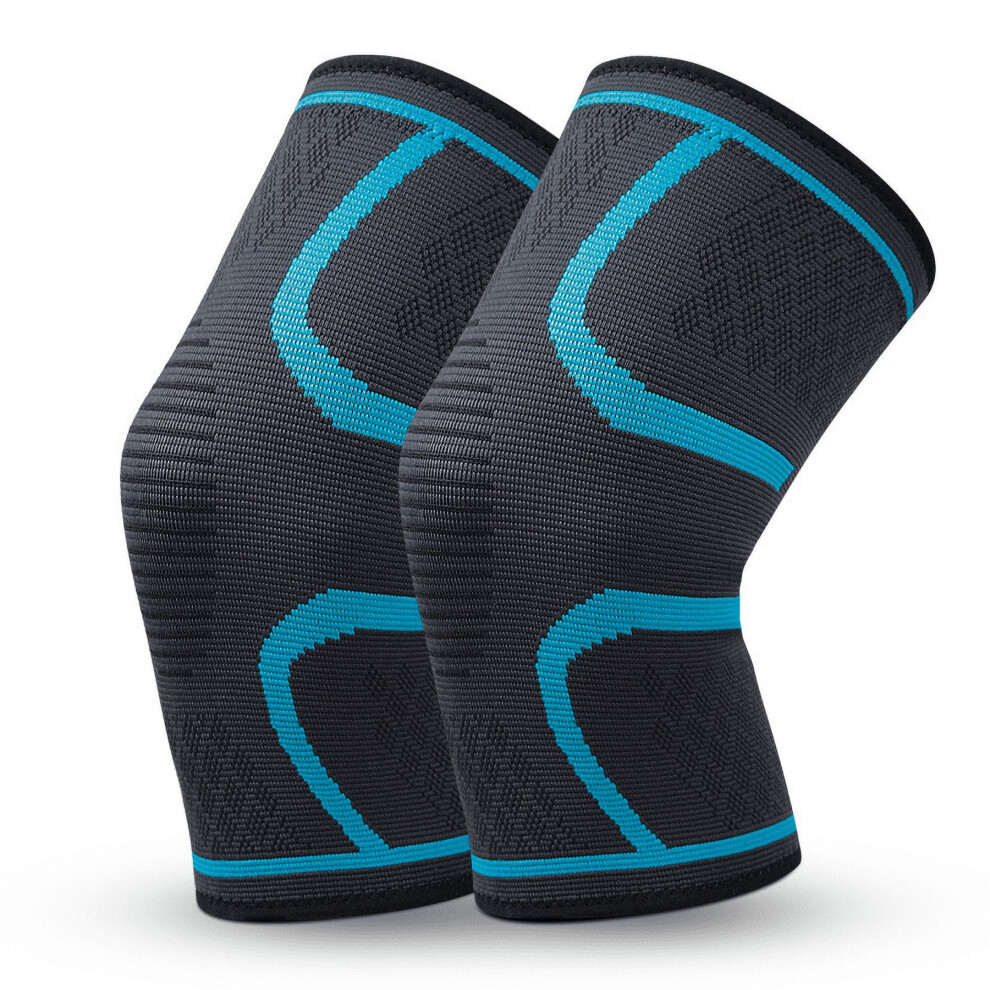 Black/Gray/Red Knee Brace For Pain Relief Nylon Support