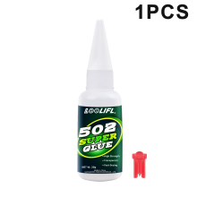 (F502-20Ml-1Pcs-Kjq)Loolifl1-5Pcs 502 Super Glue Adhesivo de cianoacrilato multiusos de secado insta