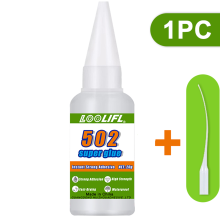 (LV502-20G-FD-1PC) ¡Paquete de 2 adhesivos de cianoacrilato! Incluye gotero y abridor de pegamento a