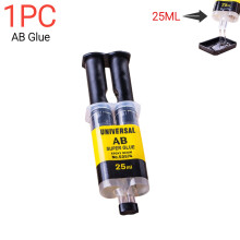 (25 ml 1 unidad) Resina epoxi líquida, pegamento AB fuerte, adhesivo AB, sellador impermeable, pegam