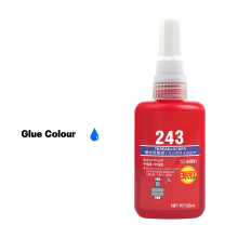 (50 ml 243) 10 ml 243 Fijador de roscas Azul Pegamento para tornillos Pegamento anaeróbico Antiafloj