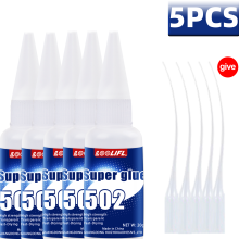 (M502-20G-5PCS) Gran venta: 7 unidades de pegamento instantáneo 502 de alta resistencia, adhesivo re